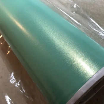 10/20/30/40/50/60x152 см Vinyl стикер с перлата блясък на цвета е синьо езеро за увиване на колата Стикер за полагане на автомобила Златисто-Пясъчната филм Pearl wrap