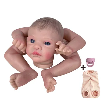 16-инчов набор от куклен театър-реборнов с ново лице, Хенли нарисувал непълни детайли кукли, реалистична играчка за бебе, подарък със собствените си ръце за момичета