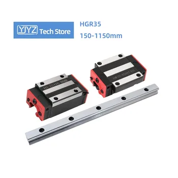 1PC HGR35 Линейна Дължина на жлеба на скалата 150-1150 мм + 2PCS HGH35HA/HGW35HA/HGH35CA/HGW35CC Блок на Плъзгача на металорежещи Машини с ЦПУ Част