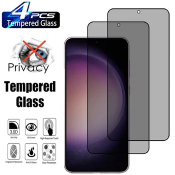 2/4 бр. anti-spyware Черно Стъкло За Samsung Galaxy S20FE а a53 A54 A74 S21FE 5G Защитно фолио за екрана A34 A14 A24 A05 A05S Privacy Glass