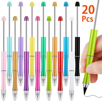 20pcs Бисерный безкраен молив Без мастило Вечен молив САМ за многократна употреба молив за писане Молив за деца на студенти