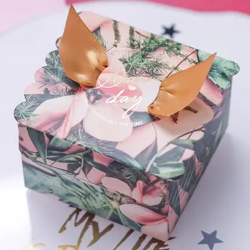 20pcs Кутия шоколадови бонбони и шоколад Творчески сватбен подарък за гостите на Перфектния подарък с декорация панделка в горски теми