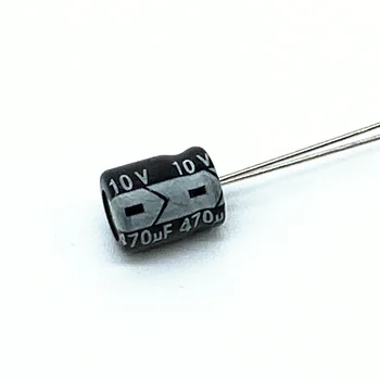 50ШТ Електролитни кондензатори с високо качество 10V470UF 6 * 7 мм 470UF 10V 6* 7 мм