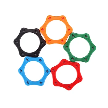 5шт Пластмасови Противороликовое пръстен за защита на преносим безжичен микрофон (вътрешен диаметър: 35 мм, син, Оранжев, червен, зелен, черен)