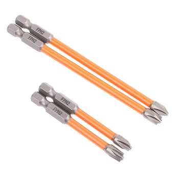 65/110 мм Оранжева Специална отвертка за електрозахранване, Електрически отвертки, устойчива на плъзгане Магнитна Специална крестообразная отвертка с прорези