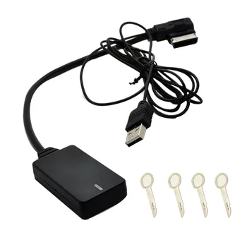 AMI MMI MDI Безжичен кабел-адаптер Aux Bluetooth Аудио Музика Авто Bluetooth за Audi A3 A4 - 2/3/3G