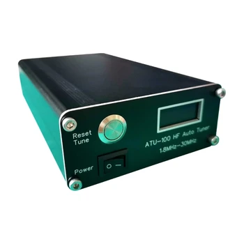 ATU-100 1,8‑50 Mhz 100 W Автоматична антена тунер Алуминиев корпус Миниатюрен къси вълни автоматична антена тунер за радио