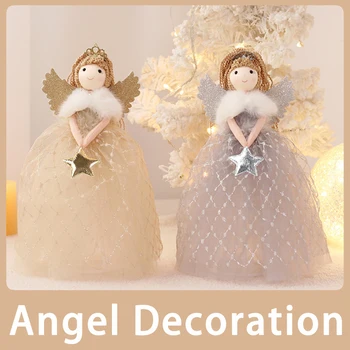 Cartoony Сладък Ангел, Окачване, Коледно дърво, Елегантен топ, Статуята на Ангела, украса за новогодишната декорация на дома.
