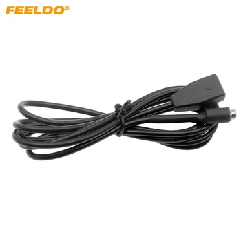 FEELDO 5шт 3.5 мм женски кабел-адаптер AUX-вход Само за BMW E46 с главното устройство Business CD Радио #FD6253