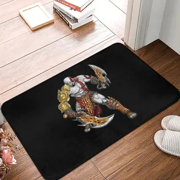 God of War За баня, Нескользящий килим, килимче за спални, Подложка за входната врата, подложка за декорация на пода.