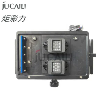 Jucaili стабилна Двухголовочная автоматична Укупорочная Станция за напорного помпа xp600 В колекцията с един двигател, поднимающим купчина мастила за UV/DTF принтер