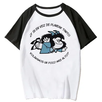 Mafalda тениска дамски градинска дрехи с комиксами Японската Тениска за момичета графична облекло y2k