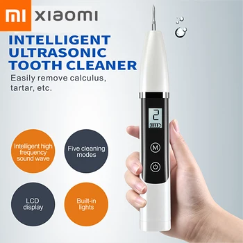 Xiaomi Ултразвуково отстраняване на зъбен камък, Електрически Преносим стоматологичен пречиствател за зъби, Препарат за избелване на зъбите, Инструменти за премахване на люспи