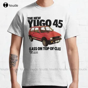 Yugo 45 Car Zastava Yugo Югославия Класическа Тениска На Поръчка Aldult Юношески Тениски Унисекс С Дигитален Печат На Поръчката Подарък Xs-5Xl