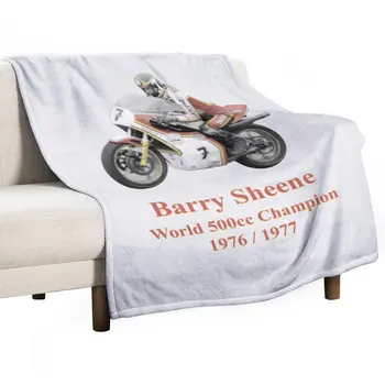 Бари Sheene Moto GP Legend Мотогонщик Шампион Каре Винтажное одеяло Волосатое одеяло
