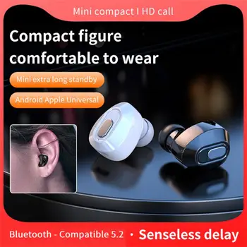 Безжични Слушалки в ушите T13 Mini, съвместими с Bluetooth, 5.2, Бизнес слушалки, Спортни HiFi Слушалки С Микрофон, Слушалки Хендсфри