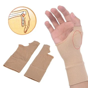 Гел Силиконова Бандажная Компресиране ръкавица за подкрепа на китките, Коректор налягане при артрит на палеца, Масажни Болкоуспокояващи ръкавици
