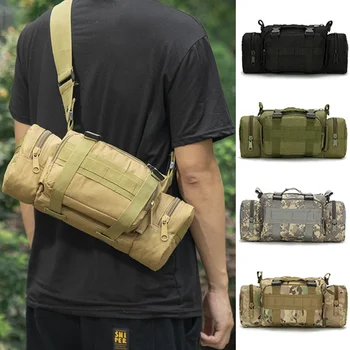 Градинска тактическа пътна поясная чанта, мъжка военна армията чанта за фотоапарат, найлонова чанта за лов, разходки, да маршируват раници