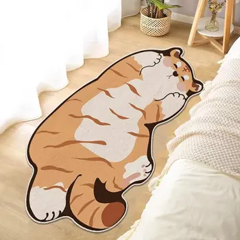 Декоративен килим с изображение на животно е Тигър за хол, спалня, прикроватной нощни шкафчета, домашно мек пухкав подложка за пода, нескользящего подложка за врата за баня