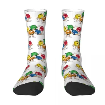 Детски чорапи с герои, М и М, Супер Меки чорапи Harajuku, Чорапи за целия сезон, Аксесоари за мъжки и женски подаръци