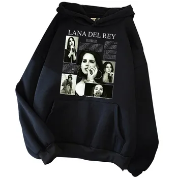Дизайн качулки Lana Del Rey, подарък от Lana Del Rey за фанатки Lana Del Rey, Пуловери унисекс, върхове, градинска облекло