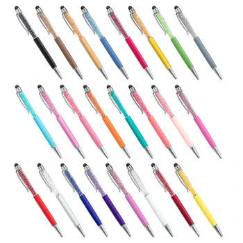 Дръжки за запис на сензорни екрани химикалка Универсална химикалка дръжка 2 в 1, стилистични писалка за таблет лаптопи