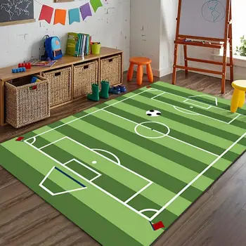 Дълготраен мат футболно игрище, открит килим, Деликатна покритие по ръбовете, футболен мат, който може да се пере в машина за хол
