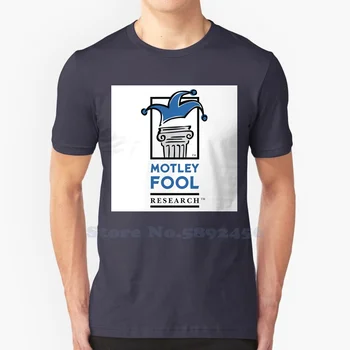 Ежедневна тениска с логото на Motley Fool Research, тениски от висококачествени графични 100% памук