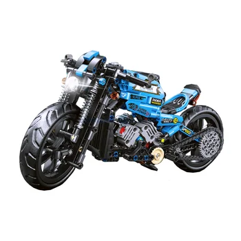 Мотоциклет Tycloe MOC T3032 Офроуд мотоциклет Модел на превозното средство Тежък локомотив Строителни блокове, Тухли, високо-технологична играчка за деца момчета