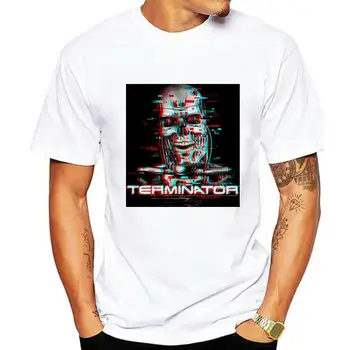 Мъжка тениска с къс ръкав Terminator, черна и модерна тениска с графичен дизайн Бъг Crewneck
