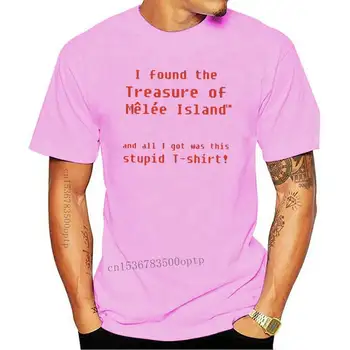 Мъжки t-shirt Stupid Monkey Island Guybrush Threepwood Pirate Retro Game, Върхове От Чист Памук, тениски С къс ръкав, Тениска С принтом