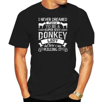 Мъжки t-shirt Секси Donkey Lady Shirt Дамски тениски