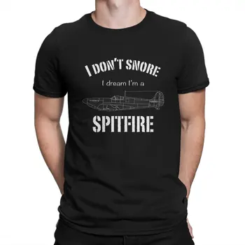 Мъжки тениски A Dream Supermarine Spitfire, забавни тениски от 100% памук, тениски с кръгла воротом и къс ръкав, дрехи с графичен принтом.
