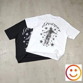 Мъжки Улични Тениски в стил Хип-Хоп Dreamer Stars, Тениска С Цифрово Принтом Harajuku 2024, Лятна Памучен Тениска С Къс ръкав