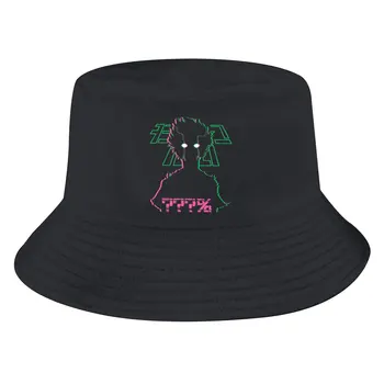 Неонови шапки-ведерки унисекс Shigeo Kageyama Mob Psycho 100 в стил хип-хоп, солнцезащитная шапка за риболов, модерен дизайн