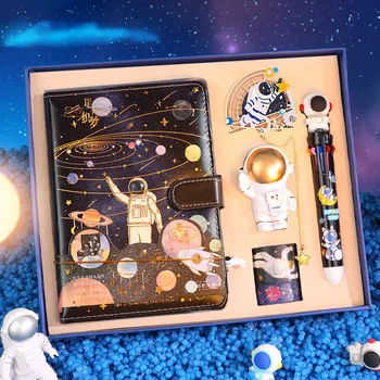 Нов творчески набор от офис консумативи Студентски аксесоари Благородна Подарък кутия Star Trek Space Среща на астронавти с Галактика Детски подарък
