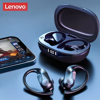 Нови Спортни Слушалки Lenovo LP75 TWS Bluetooth 5.3 Безжични Слушалки Водоустойчиви Слушалки с Шумопотискане HiFi Стерео уредба с Микрофони