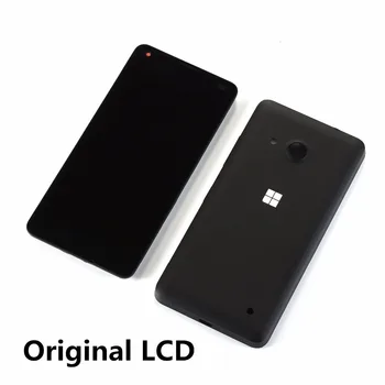 Оригинален 4,7-инчов за Nokia Lumia Microsoft 550 LCD дисплей с цифров преобразувател сензорен екран (LCD + сензорен екран + рамка + задната част на кутията на батерията)