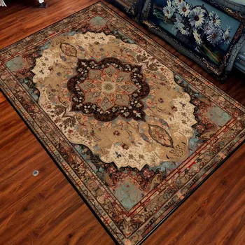 Персийски ретро-килими за хол, класически домашен интериор, луксозни килими за спални, удобен, приятен за кожата подложка за пода в банята