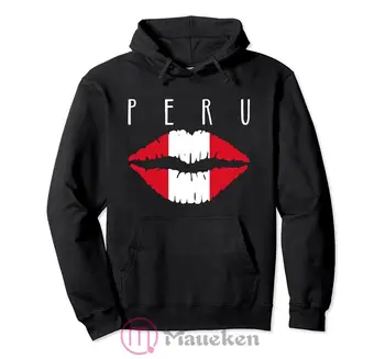 Перу Блузи, Мъжки hoody Пот Нова градинска облекло в стил хип-хоп Спортен костюм на Националното Знаме на Перу Руно PE