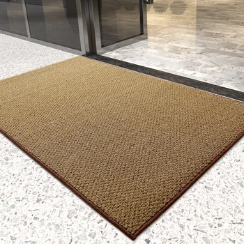 Подложка за входната врата, вътрешен и външен мат, водоустойчив противоскользящий подложка за пода, която симулира кокосов килим, домакински и търговски килим