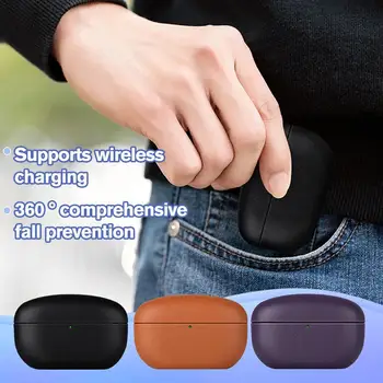 Подходящ за Нови Безжични слушалки WF-1000xm5 Bluetooth Защитен Калъф За слушалките от Изкуствена кожа с Ръчно изработени Луксозни