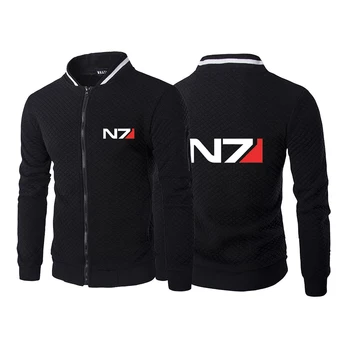 През пролетта и есента 2023 година N7 популярен жилетка с логото effect с дълъг ръкав за почивка, шестицветное палто с цип sports zippe
