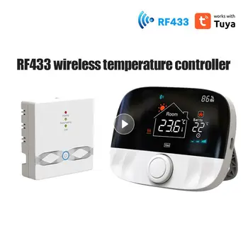 Регулатор на температурата на отоплителния газов котел Безжично управление на Rf433 Умен Дом Rf433 Безжичен Термостат Sasha Smart