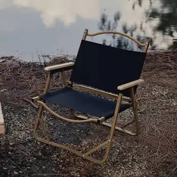 Риболовен стол за нощуване на открито, на сгъваем стол от цельнометаллического алуминиева сплав за къмпинг, риболовен стол