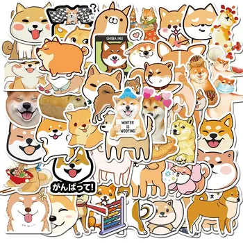 Стикер за лаптоп, албум за изрезки, каска, стикер с графити, стикер с кученце, стикер с животни, стикер с японската куче Shiba-ин