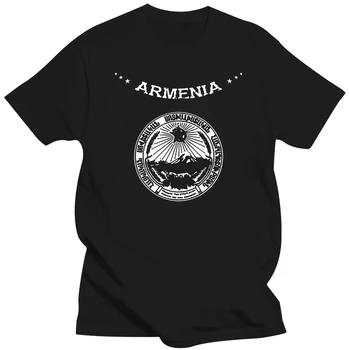Тениска Crazy Armenia За Мъже, Памучни Известни Смешни Тениски, Бял Плътен Цвят, Голям Размер 3xl 4xl 5xl, Хип-Хоп Топ