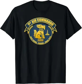 Тениска The 1st Air Commando Група от 100% памук Кръгло деколте, Лятна Ежедневната Мъжка тениска С къс ръкав, Размер S-3XL