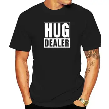 Тениска Смешни Hug Dealer, Обикновена готини тениски, памучен тениска за мъже, ежедневни куртки в стил харадзюку, блузи, тениски