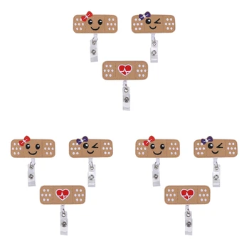 Титуляр сонда за бейджа медицински сестри - 9 опаковки - Иконата на RN - Макара за бейджа лейкопластыря - Идеален подарък медицинска сестра за жени